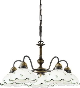 Sticlă de schimb universală NONNA E27, Ø 20 cm, alb/verde