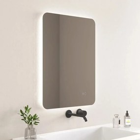 Oglinda cu iluminare si dezaburire Inter Ceramic Fabia dreptunghiulara 50x70 cm