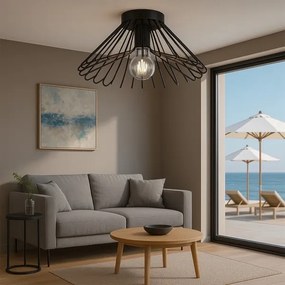 Plafonieră ONLI DUCCIO 1xE27/22W/230V d. 60 cm negru