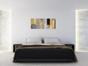 Tablou - Decorațiuni de aur (120x50 cm)