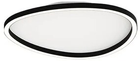 Plafoniera LED dimabila design slim Josie neagra 40cm
