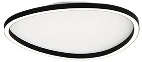 Plafoniera LED dimabila design slim Josie neagra 40cm