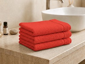 Prosop de maini Classic mic 30x50 cm rosu, 100% bumbac