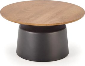 Set măsuțe de cafea Malomi - stejar natural / negru