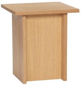 Măsuță auxiliară cu aspect de lemn de stejar 35x35 cm Straight – Hübsch