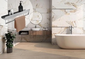 Raft pentru baie SF01 45cm otel periat