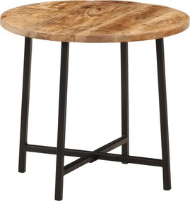 vidaXL Măsuță de cafea, 45x45x40 cm, lemn masiv de mango și fier