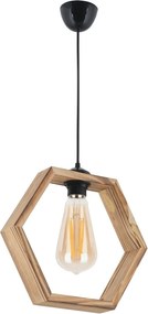 Lustra HEXAGON, stejar, lemn, 32x72 cm