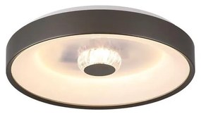 Searchlight 89735-38LT - Plafonieră LED dimabilă POLKA, 24W/230V + 6W, Ø 38,5 cm, maro