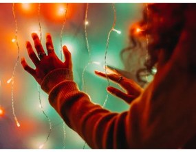 Twinkly TWW210SPP-TEU - LED RGB perdea de Crăciun exterior 210 LED, 6,1m, IP44,