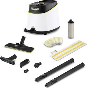 Aparat de curatat cu abur Karcher SC 3 Deluxe, 1900 W, 1 l, 3,5 bari, 75 m², Incalzire nn 30 sec, Indicator LED, Alb/Negru