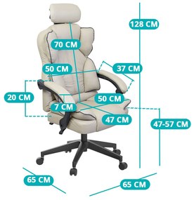 Scaun rotativ directorial Lux-gri