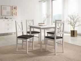 Scaun tapitat, din lemn, Milo X, ADRK Furniture (Culoare: Sonoma / Opium 20)