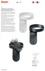 Aplică LED Redo 01-3764 KEEN LED/6W/230V CRI 90 negru