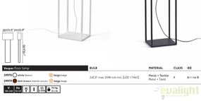 Lampadar / Lampa de podea design modern VESPER alb 29979