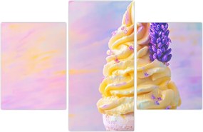 Tablou - Înghețată cu lavandă (90x60 cm)