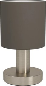 Eglo 31842 - Lampă de masă MONTETTO 1xE14/40W/230V maro/crom mat