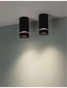 Spot aplicat tavan / plafon design modern ESCA negru