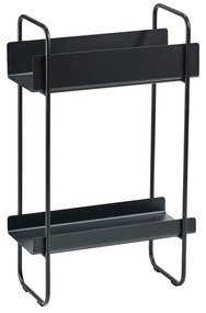 Masă consolă neagră din metal 24x48 cm A-Console – Zone