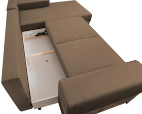 OFERTA Canapea de colt maro SPARK clasa II Varianta: Colt Dreapta