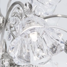 Candelabru cristal design lux LA BOHEME D-76cm 12L antique silver