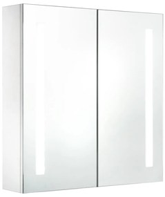 285125 vidaXL Dulap de baie cu oglindă și LED, 60 x 14 x 62 cm
