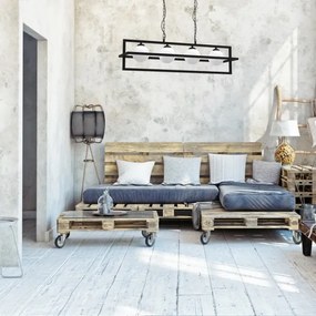 Lustră pe lanț DIEGO 4xE14/40W/230V neagră