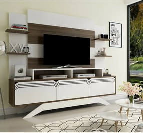 Perete TV Delpi Walnut and White