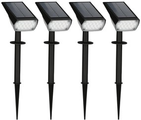 Outsunny Lampi Solare de Gradina, Aplica de Perete LED IP65, Lumina Ambientala Exterioara, 3 Culori, Decorativ | Aosom Romania