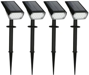 Outsunny Lampi Solare de Gradina, Aplica de Perete LED IP65, Lumina Ambientala Exterioara, 3 Culori, Decorativ | Aosom Romania
