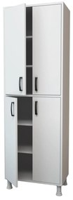 Dulap Bucatarie Cheriff cu 4 usi, Alb, 63 x 191 x 36 cm