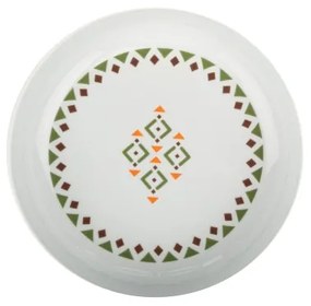 Set veselă 24 piese din porțelan, multicolor