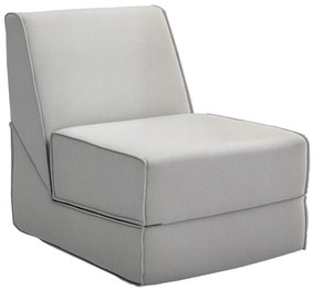 HOMCOM Fotoliu de Podea Convertibil în Șezlong, Reglabil în 2 Poziții, 61x80x74 cm, Gri Deschis | Aosom Romania