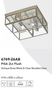 Plafoniera design decorativ Pisa 2L