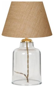 Lampă de masă AYD 1xE27/40W/230V maro/transparentă