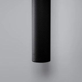 Aplică de perete neagră ø 2,5 cm Fideus – Sollux