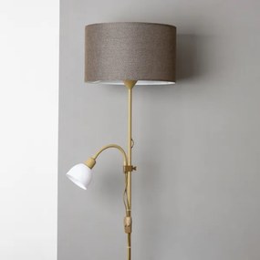 Brilagi - Lampă de podea CERIA 2 în 1, 1xE27/100W/230V + 1xE14/25W, auriu/maro