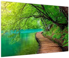 Tablou - Lacurile Plitvice (90x60 cm)