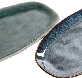 Platou Green din ceramica 27x12 cm