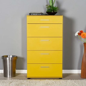 Dulap, Hanah Home, Trendline, 68x108x44 cm, Galben