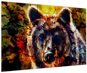 Tablou - Urs,pictură (90x60 cm)