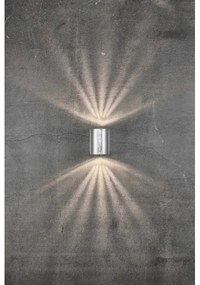 Nordlux - CANTO Aplică LED de exterior pentru perete 2xLED/6W/230V IP44 argintie