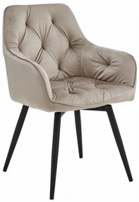 Scaun de masa rotativ JORK360 VELVET, bej