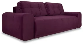 Canapea Extensibila Cu Lada Depozitare Dreamer, Visiniu, 260 x 110 x 100 Cm