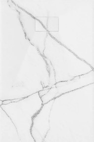 Mexen Hugo receasa dreptunghiulară SMC 100 x 80 cm, piatră albă - 42158010