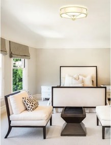 Open Design OR84436 - Plafonieră STESSO, 4 x E27, 12 W, 230 V, Ø 65 cm, alamă/alb