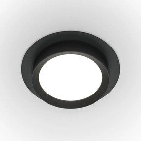 Spot incastrabil design tehnic Loop negru