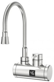 Robinet electric incalzire apa instant ELITE EHSD-2585, Metal, Rotatie 360°, Afisaj digital, IPX4, Argintiu