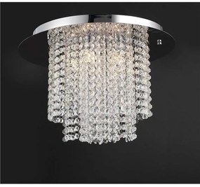 Lustra aplicata eleganta design modern Fontan, crom
