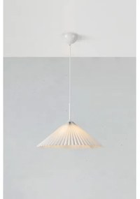 Lustră pe cablu Markslöjd 108711 PLISADO 1xE27/40W/230V d. 50 cm alb